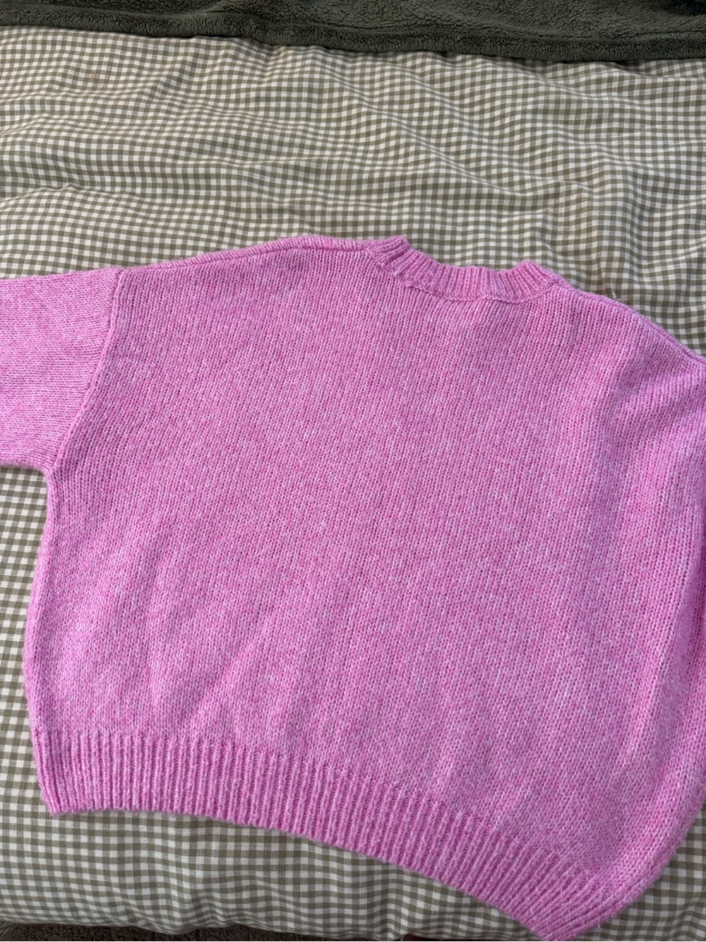 Pink Rose Bubblegum Pink Crewneck Sweater - Picture 3 of 4
